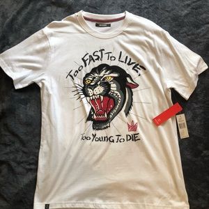 Imperious White “Too Fast To Live” Men’s T-shirt